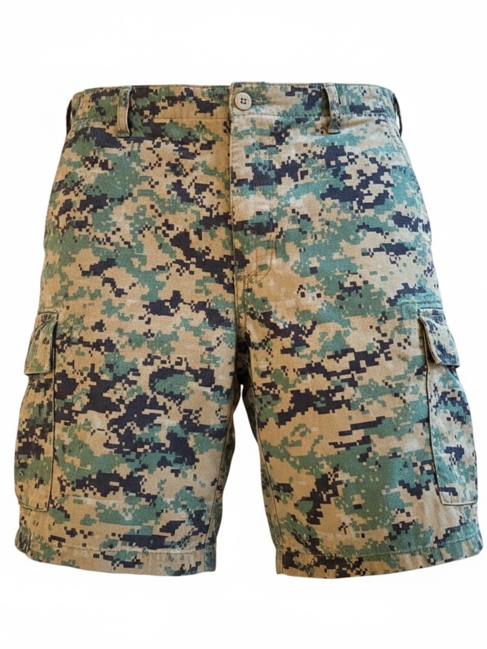 Military Camo MARPAT Digital Woodland Shorts Green Tan Black